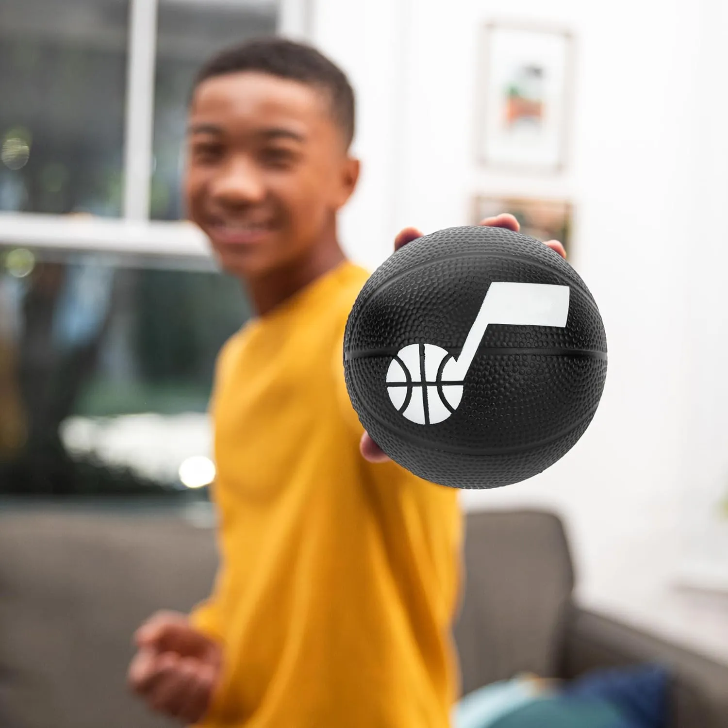 Franklin Sports Kids NBA Mini Foam Basketball - 5.5" Inch Soft Toy Basketball for Indoor or Mini Over the Door Hoops