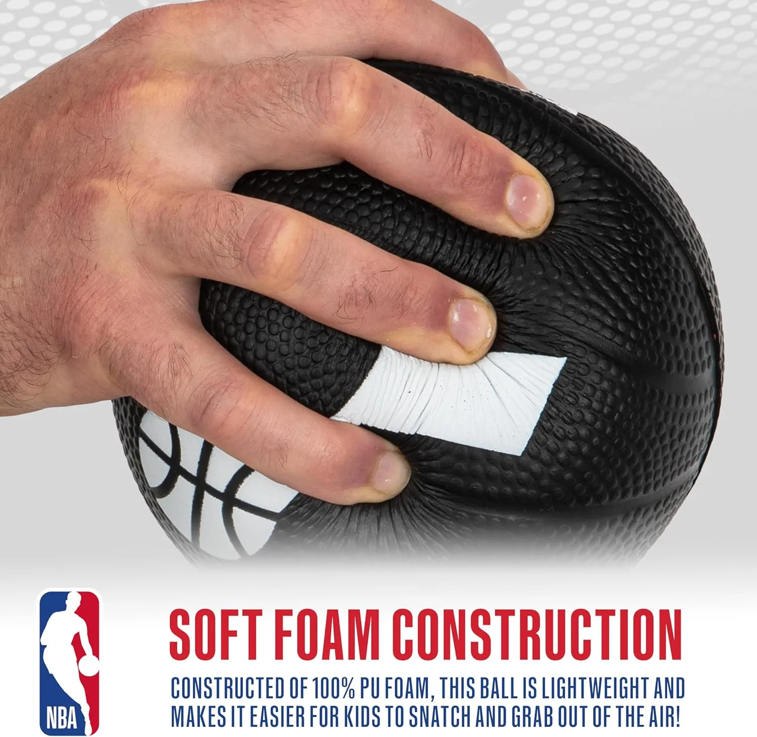 Franklin Sports Kids NBA Mini Foam Basketball - 5.5" Inch Soft Toy Basketball for Indoor or Mini Over the Door Hoops