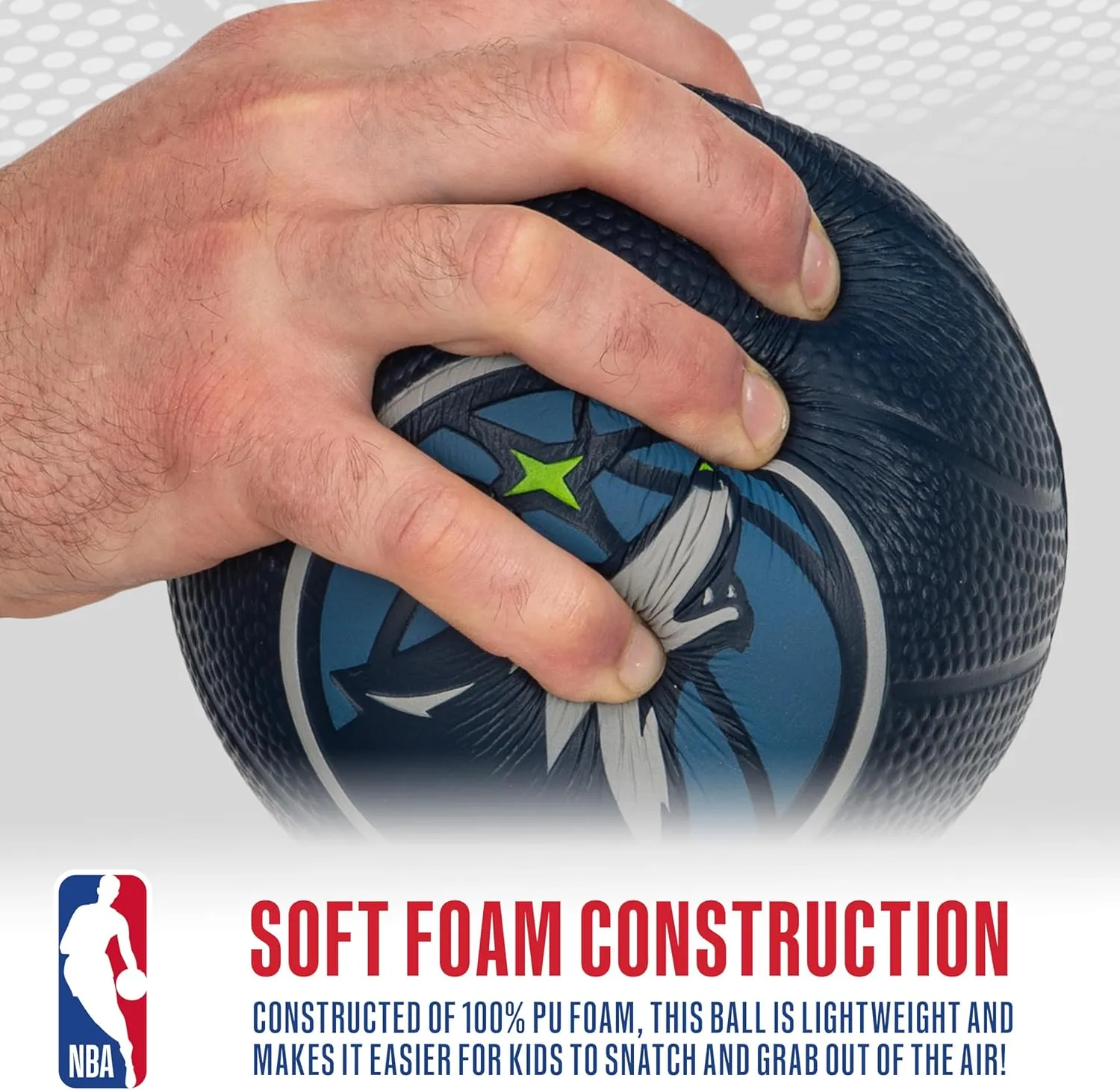 Franklin Sports Kids NBA Mini Foam Basketball - 5.5" Inch Soft Toy Basketball for Indoor or Mini Over the Door Hoops