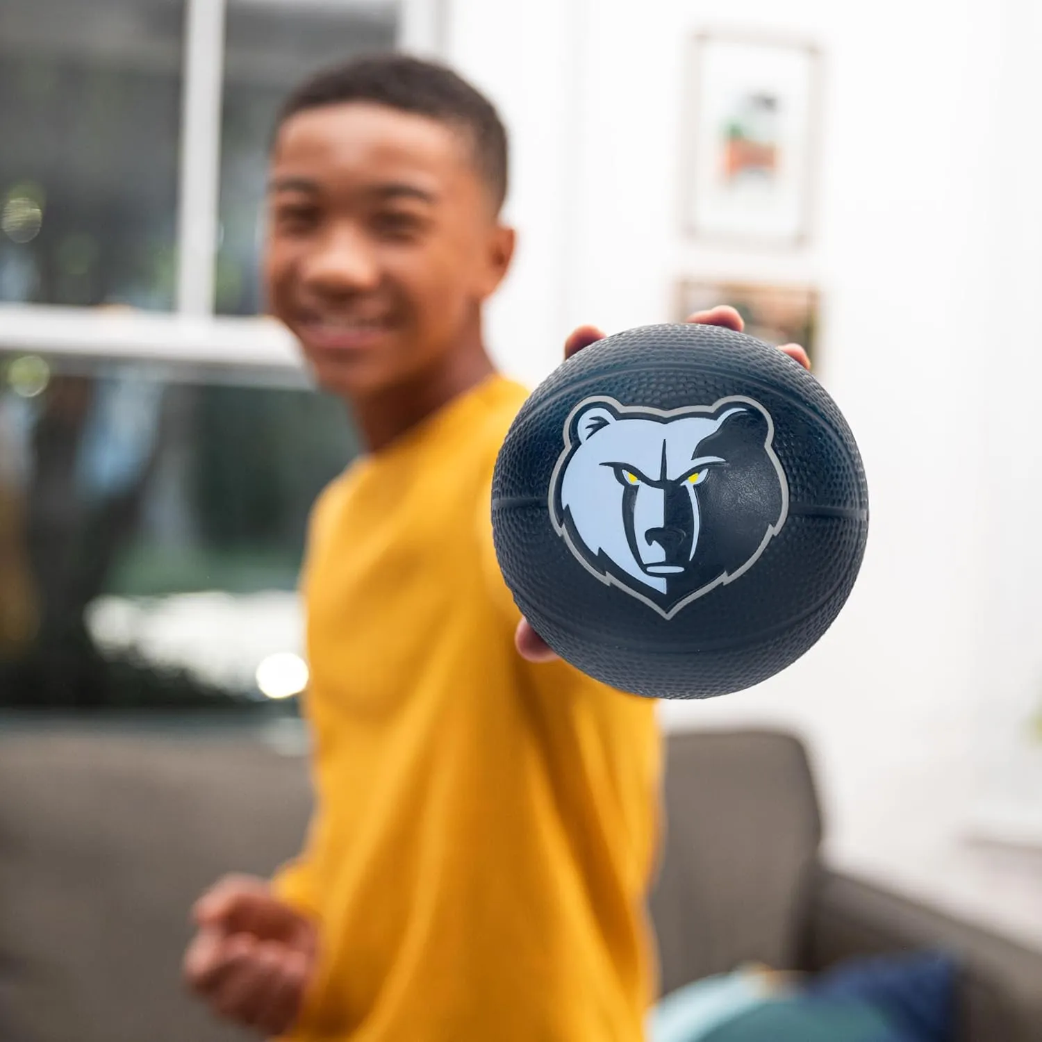 Franklin Sports Kids NBA Mini Foam Basketball - 5.5" Inch Soft Toy Basketball for Indoor or Mini Over the Door Hoops