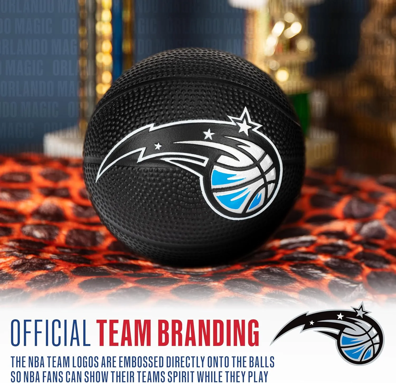 Franklin Sports Kids NBA Mini Foam Basketball - 5.5" Inch Soft Toy Basketball for Indoor or Mini Over the Door Hoops