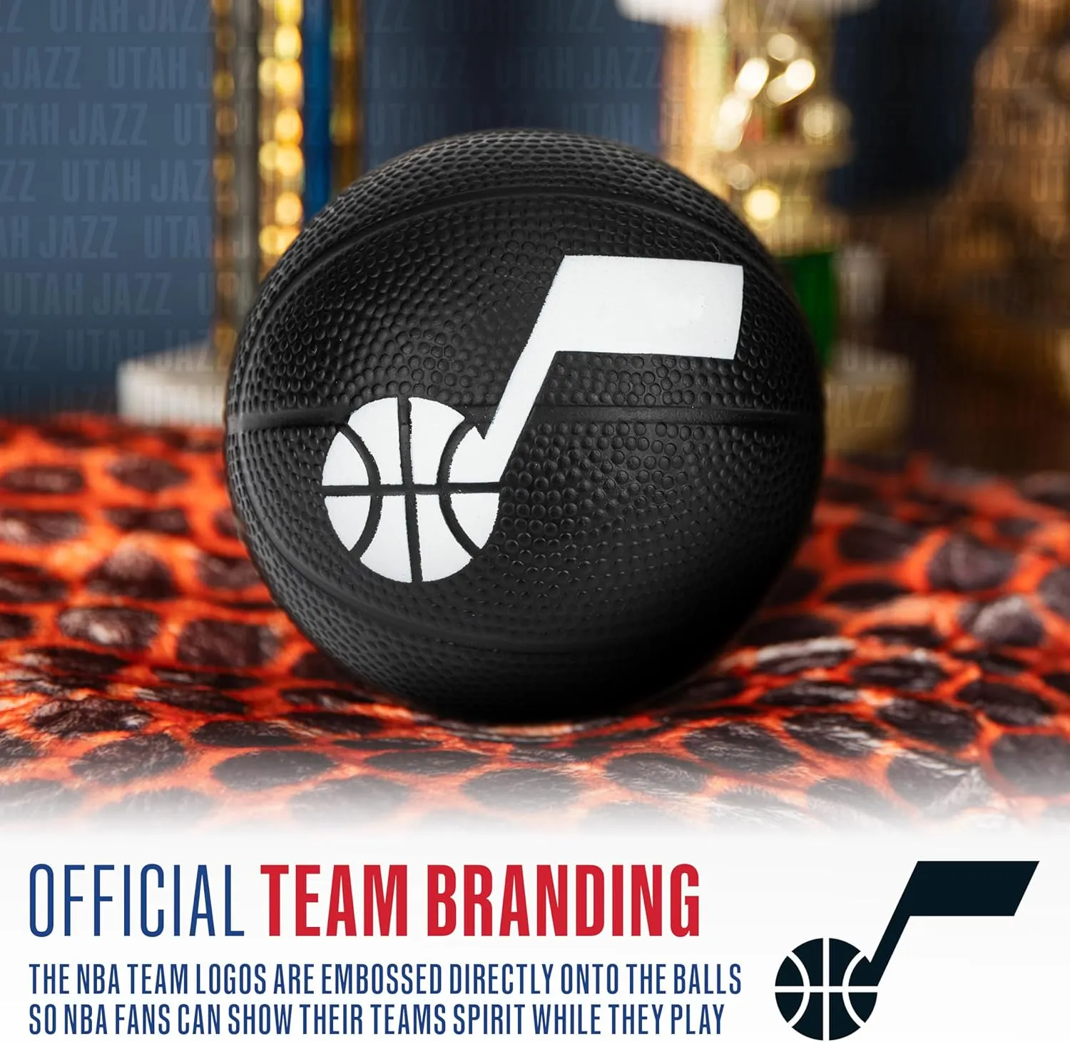 Franklin Sports Kids NBA Mini Foam Basketball - 5.5" Inch Soft Toy Basketball for Indoor or Mini Over the Door Hoops