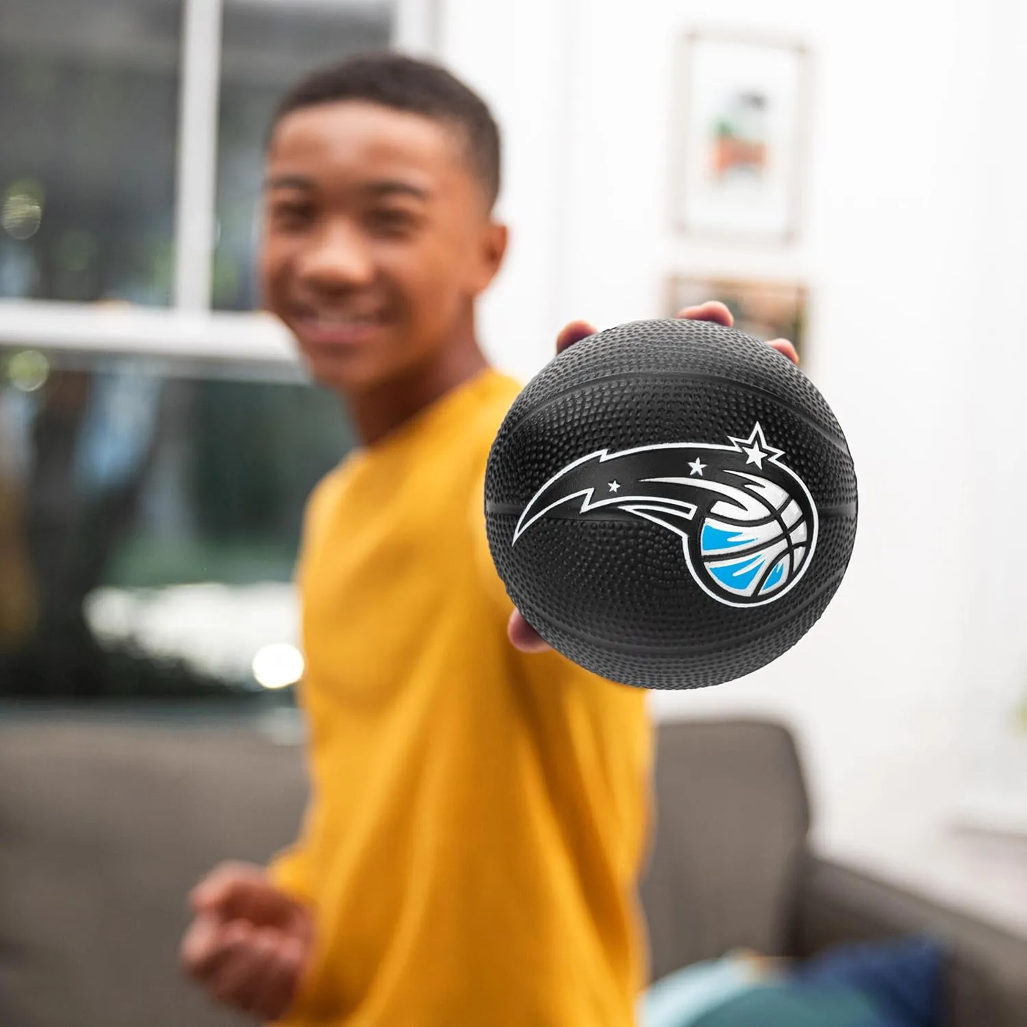 Franklin Sports Kids NBA Mini Foam Basketball - 5.5" Inch Soft Toy Basketball for Indoor or Mini Over the Door Hoops