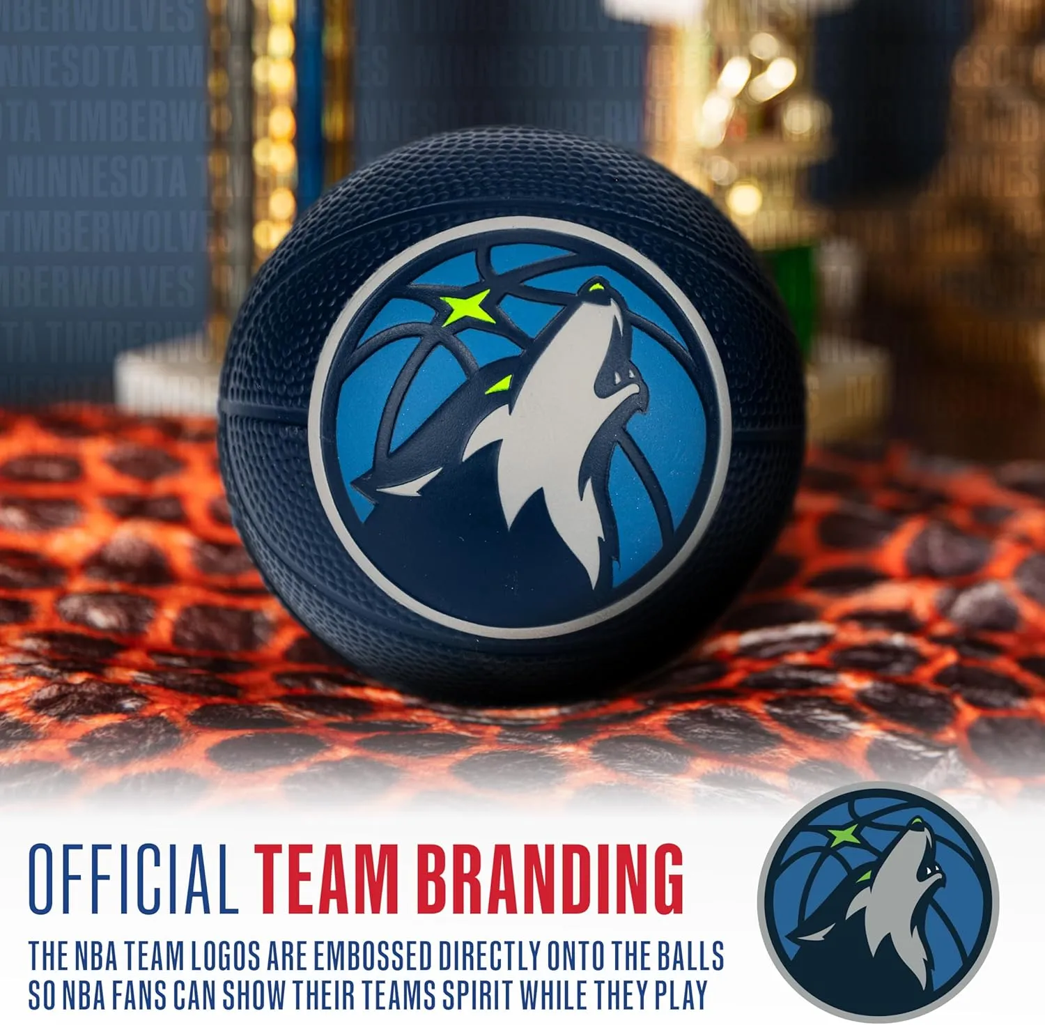 Franklin Sports Kids NBA Mini Foam Basketball - 5.5" Inch Soft Toy Basketball for Indoor or Mini Over the Door Hoops