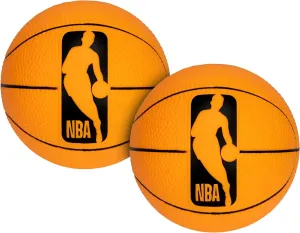 Franklin Sports NBA 5” Foam Basketball - (2) Mini Soft Foam Youth Basketballs - Indoor   Outdoor Toy Basketballs for Kids - Perfect Mini Hoop Ball - 2 Pack - Orange