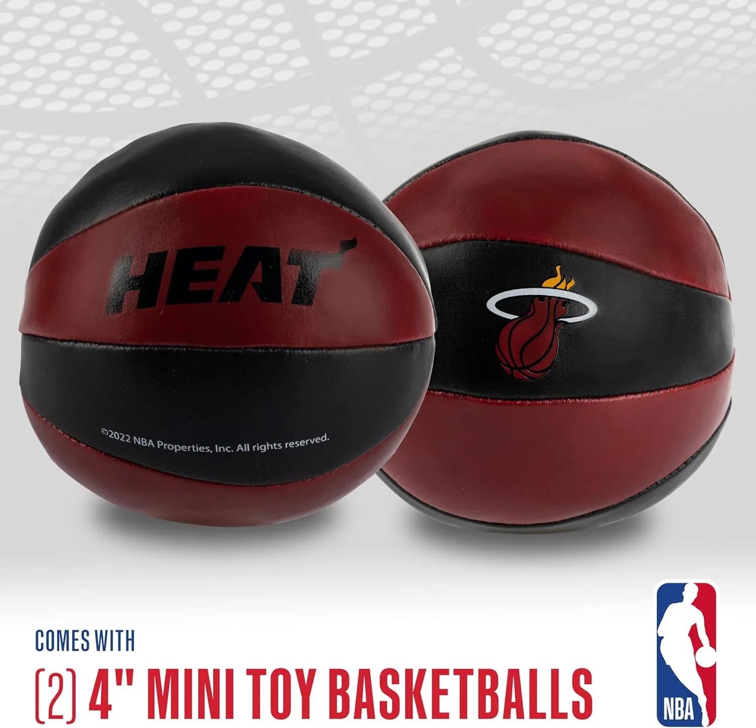 Franklin Sports NBA Toy Basketballs - 2 Pack of Kids Soft Mini Basketballs for Over the Door   Indoor Hoops - NBA Fan Shop Kids Soft Toy Basketballs - (2) Mini Balls Included