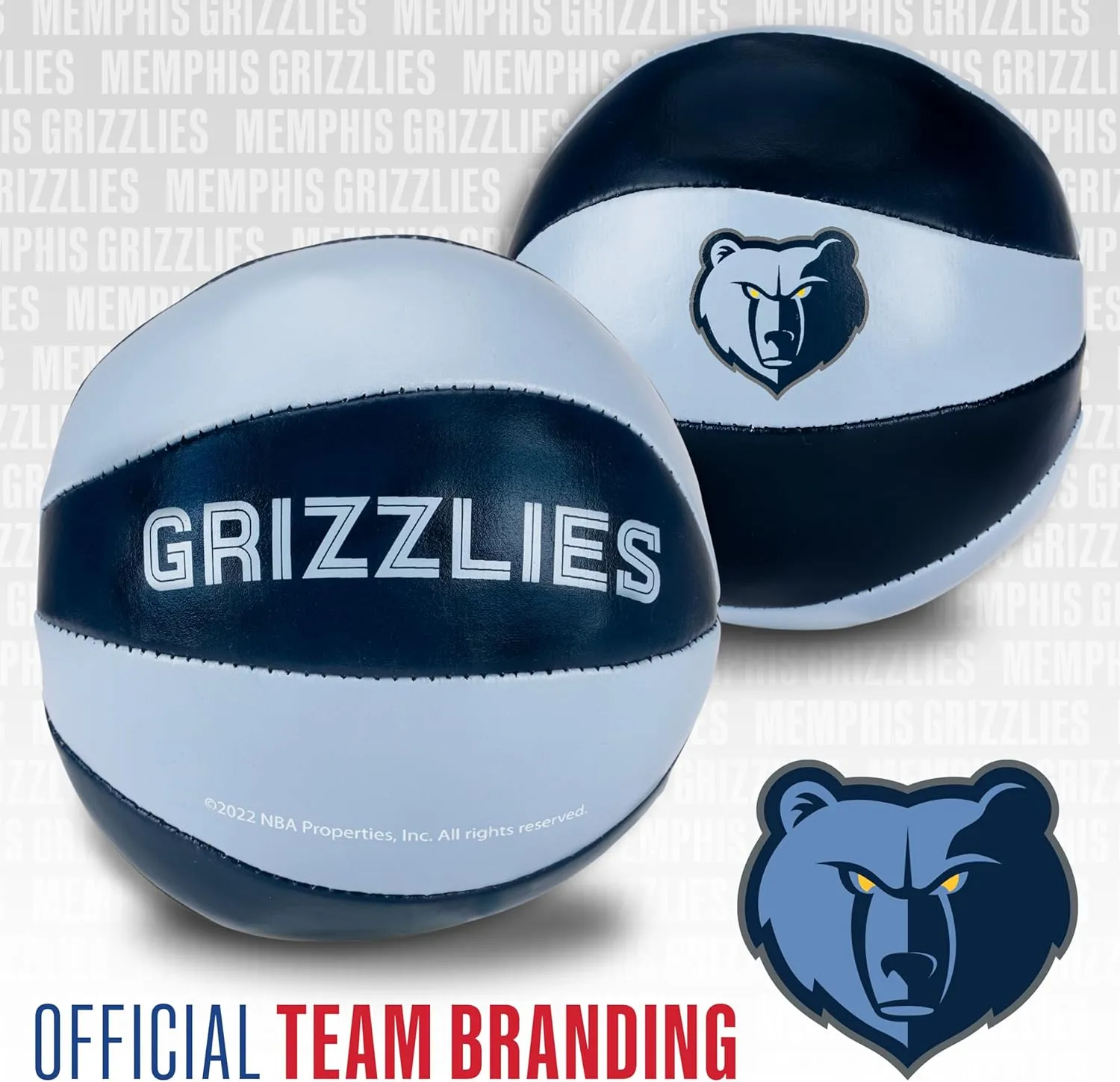 Franklin Sports NBA Toy Basketballs - 2 Pack of Kids Soft Mini Basketballs for Over the Door   Indoor Hoops - NBA Fan Shop Kids Soft Toy Basketballs - (2) Mini Balls Included