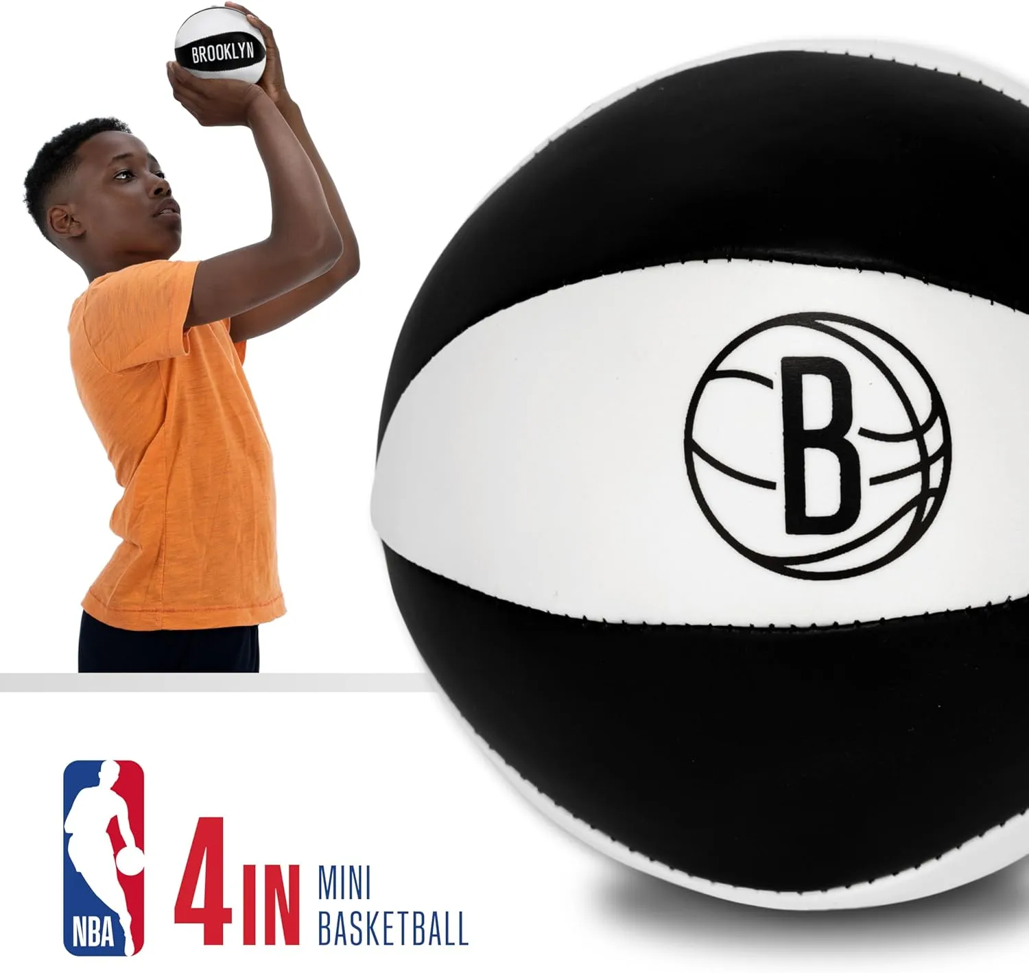 Franklin Sports NBA Toy Basketballs - 2 Pack of Kids Soft Mini Basketballs for Over the Door   Indoor Hoops - NBA Fan Shop Kids Soft Toy Basketballs - (2) Mini Balls Included