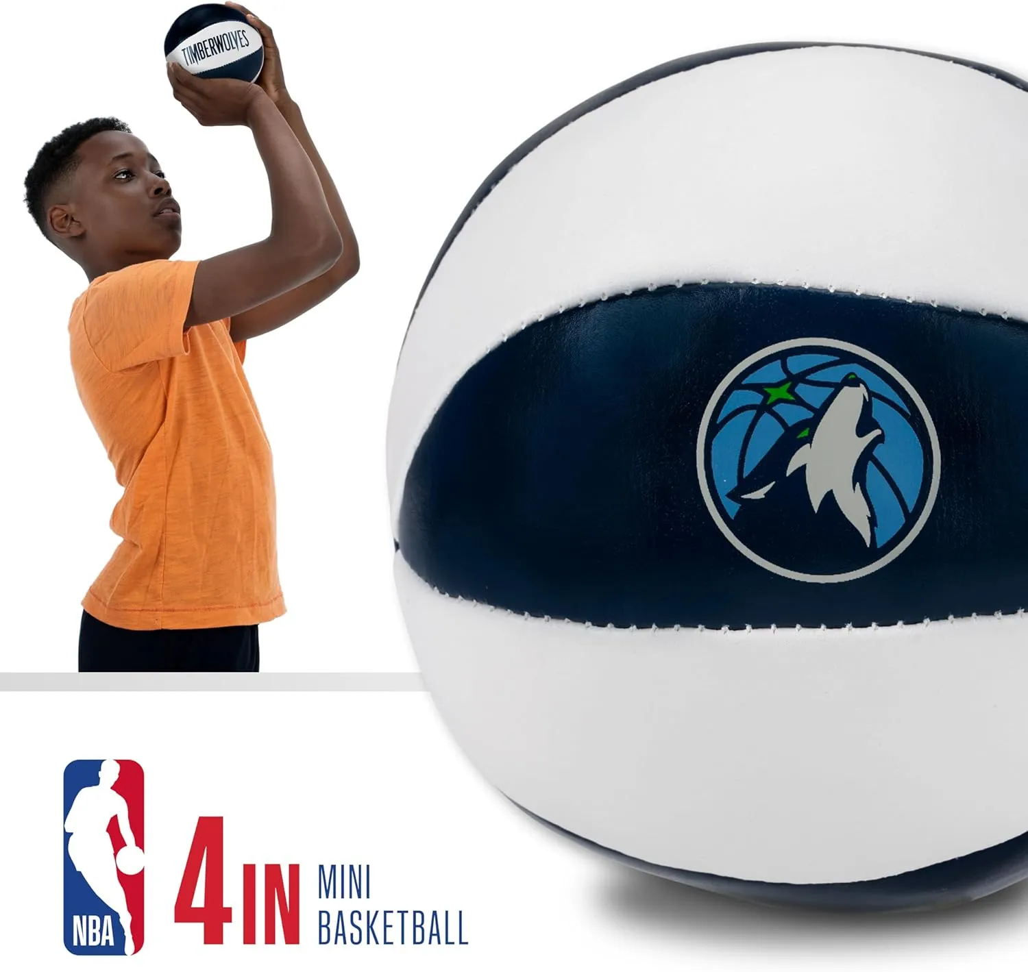 Franklin Sports NBA Toy Basketballs - 2 Pack of Kids Soft Mini Basketballs for Over the Door   Indoor Hoops - NBA Fan Shop Kids Soft Toy Basketballs - (2) Mini Balls Included