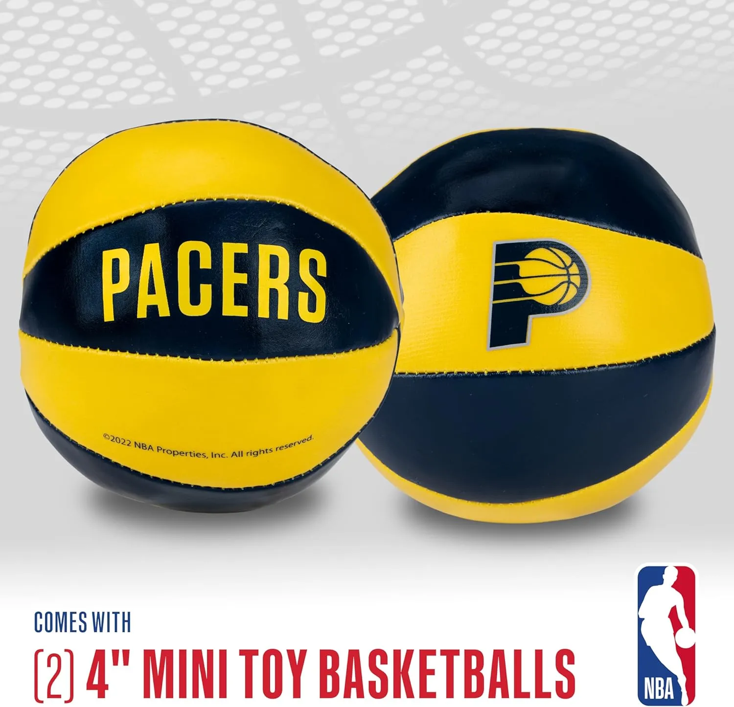 Franklin Sports NBA Toy Basketballs - 2 Pack of Kids Soft Mini Basketballs for Over the Door   Indoor Hoops - NBA Fan Shop Kids Soft Toy Basketballs - (2) Mini Balls Included