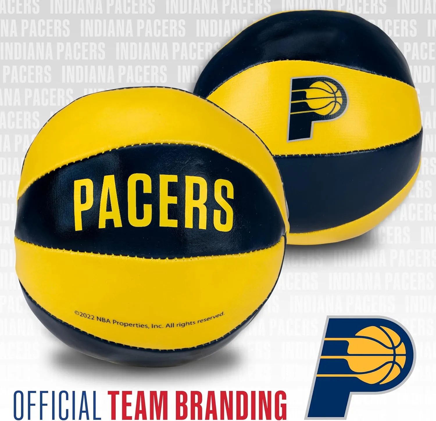 Franklin Sports NBA Toy Basketballs - 2 Pack of Kids Soft Mini Basketballs for Over the Door   Indoor Hoops - NBA Fan Shop Kids Soft Toy Basketballs - (2) Mini Balls Included
