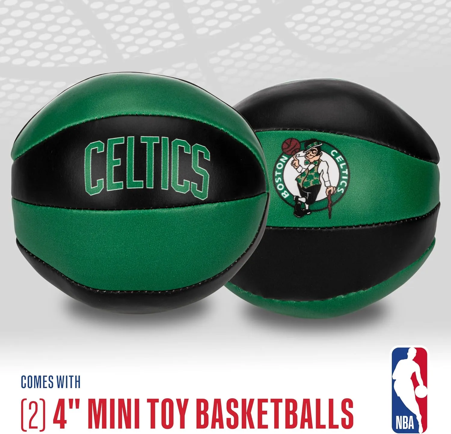 Franklin Sports NBA Toy Basketballs - 2 Pack of Kids Soft Mini Basketballs for Over the Door   Indoor Hoops - NBA Fan Shop Kids Soft Toy Basketballs - (2) Mini Balls Included