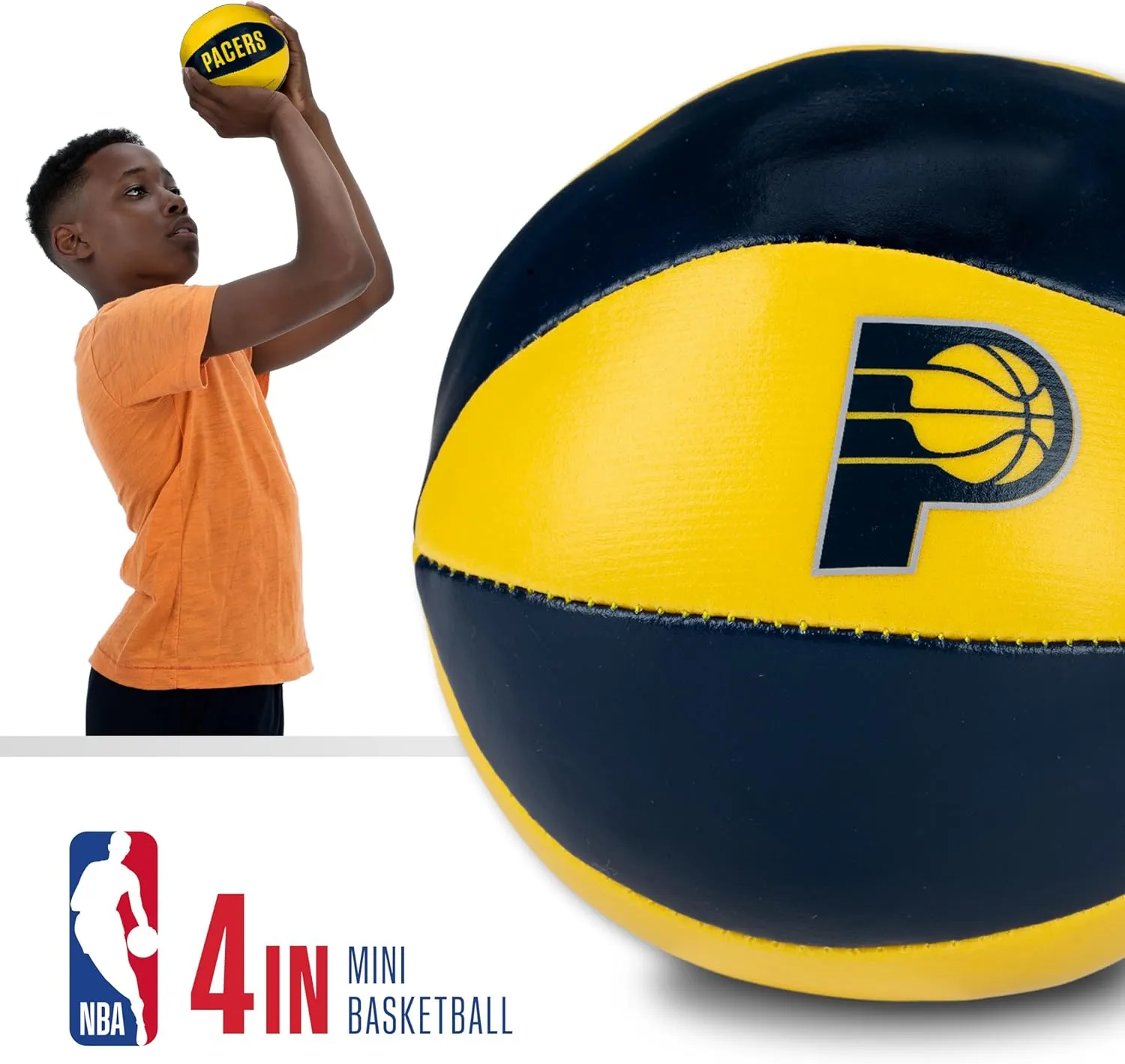 Franklin Sports NBA Toy Basketballs - 2 Pack of Kids Soft Mini Basketballs for Over the Door   Indoor Hoops - NBA Fan Shop Kids Soft Toy Basketballs - (2) Mini Balls Included