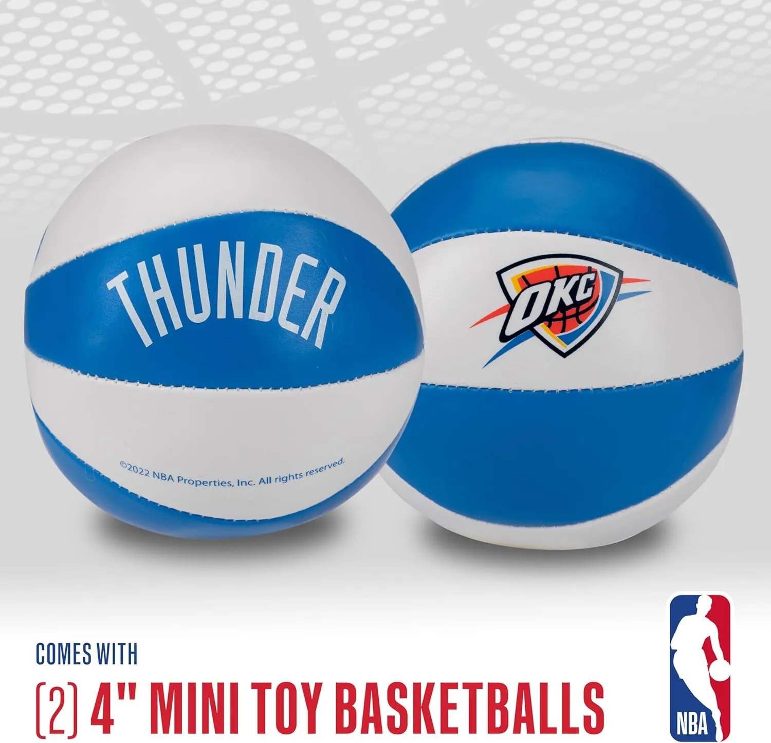 Franklin Sports NBA Toy Basketballs - 2 Pack of Kids Soft Mini Basketballs for Over the Door   Indoor Hoops - NBA Fan Shop Kids Soft Toy Basketballs - (2) Mini Balls Included