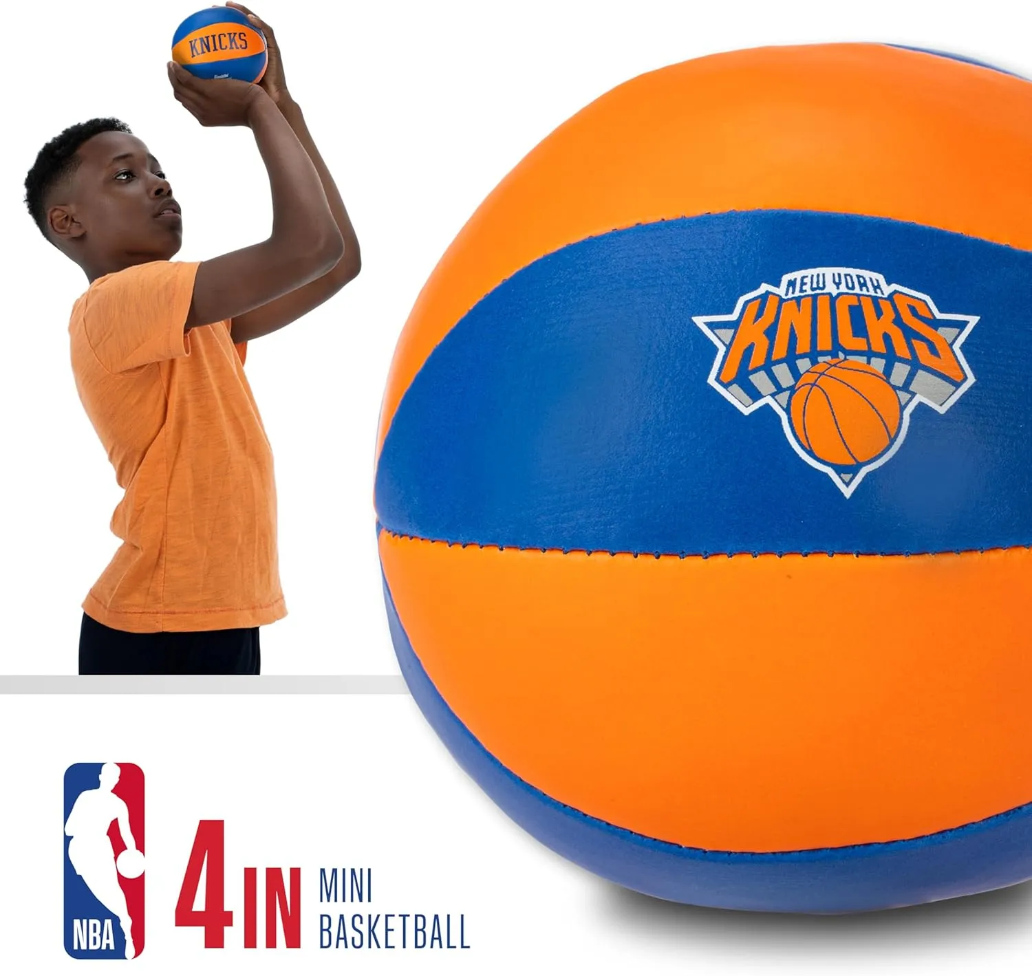 Franklin Sports NBA Toy Basketballs - 2 Pack of Kids Soft Mini Basketballs for Over the Door   Indoor Hoops - NBA Fan Shop Kids Soft Toy Basketballs - (2) Mini Balls Included