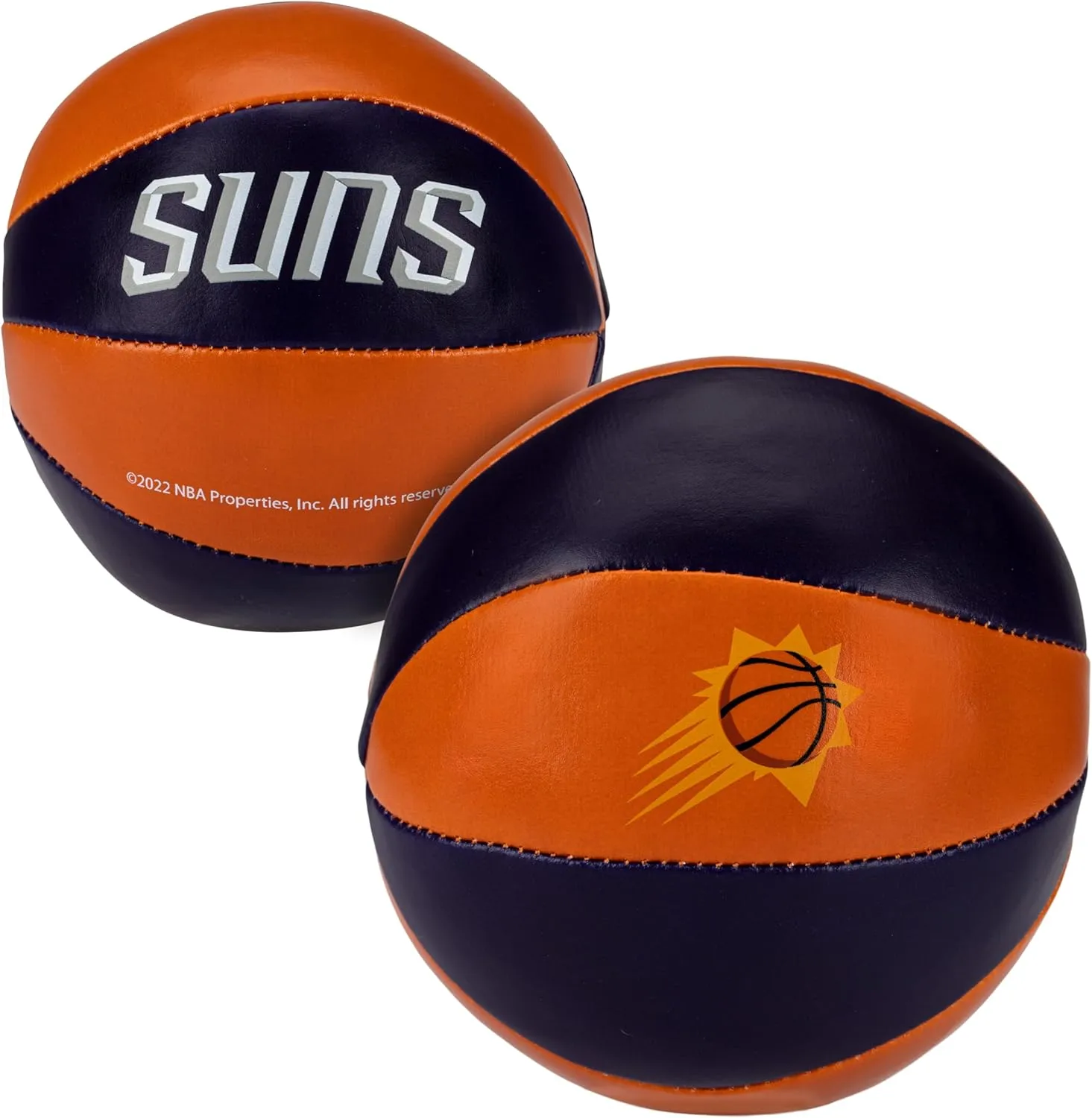 Franklin Sports NBA Toy Basketballs - 2 Pack of Kids Soft Mini Basketballs for Over the Door   Indoor Hoops - NBA Fan Shop Kids Soft Toy Basketballs - (2) Mini Balls Included
