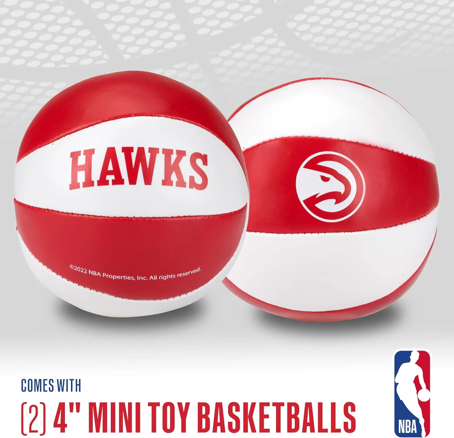 Franklin Sports NBA Toy Basketballs - 2 Pack of Kids Soft Mini Basketballs for Over the Door   Indoor Hoops - NBA Fan Shop Kids Soft Toy Basketballs - (2) Mini Balls Included