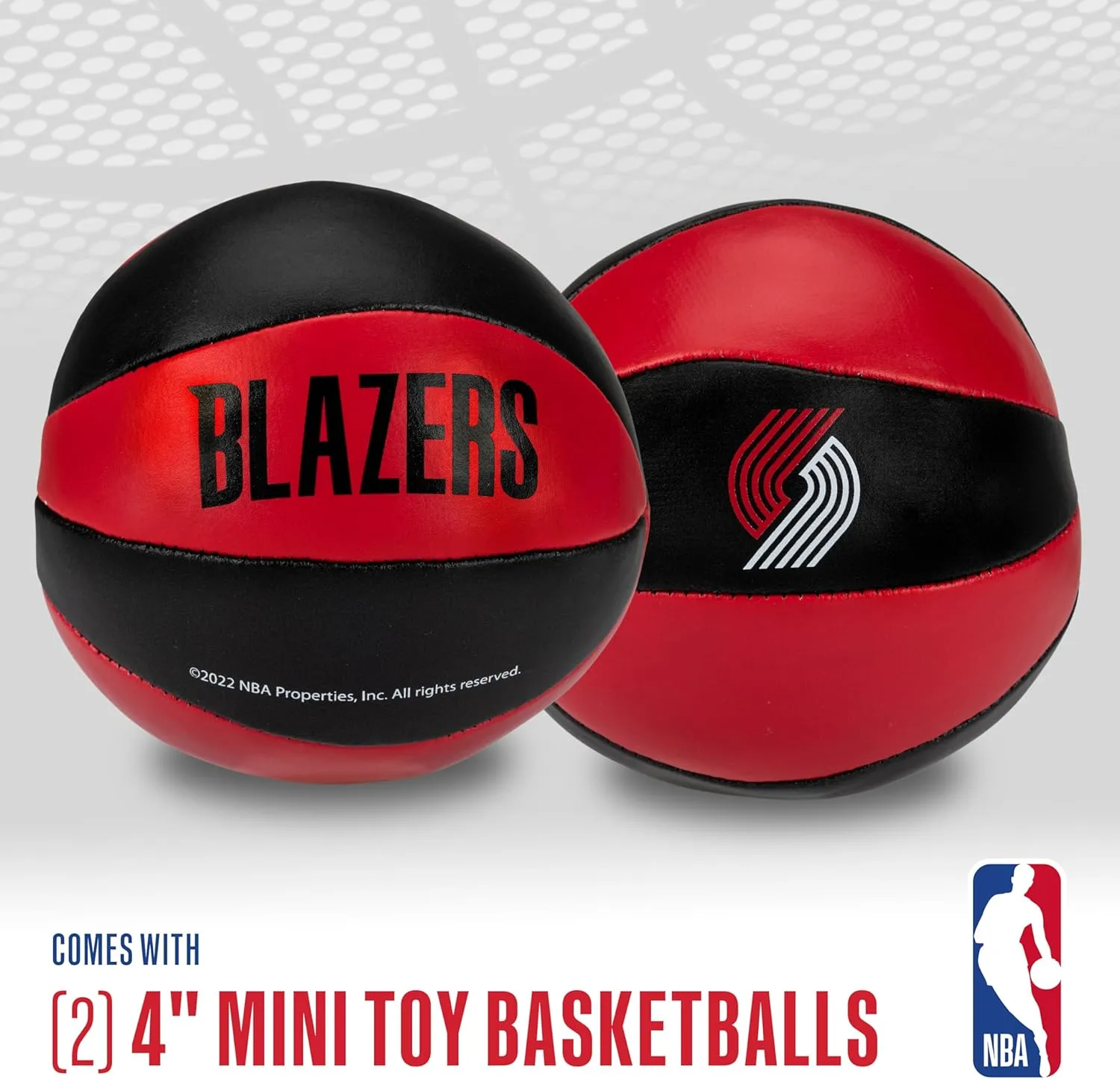 Franklin Sports NBA Toy Basketballs - 2 Pack of Kids Soft Mini Basketballs for Over the Door   Indoor Hoops - NBA Fan Shop Kids Soft Toy Basketballs - (2) Mini Balls Included