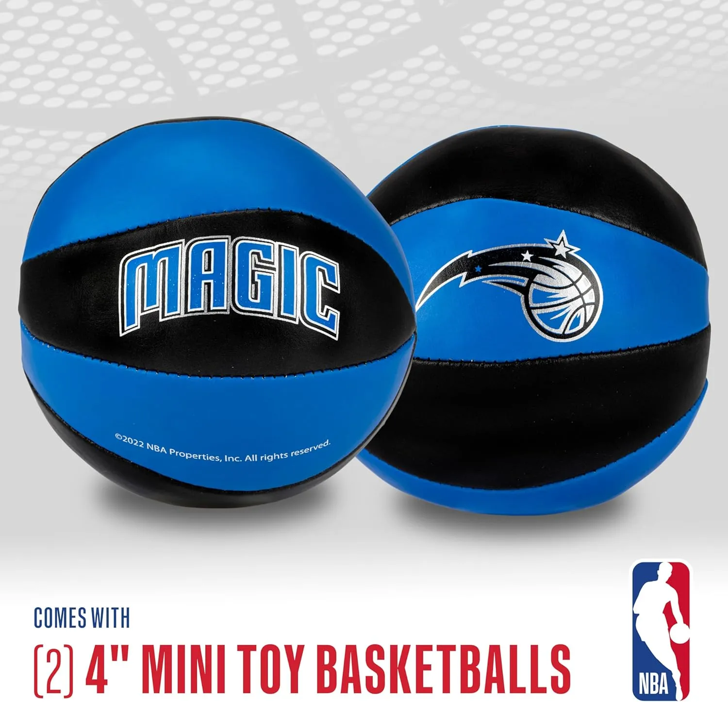 Franklin Sports NBA Toy Basketballs - 2 Pack of Kids Soft Mini Basketballs for Over the Door   Indoor Hoops - NBA Fan Shop Kids Soft Toy Basketballs - (2) Mini Balls Included
