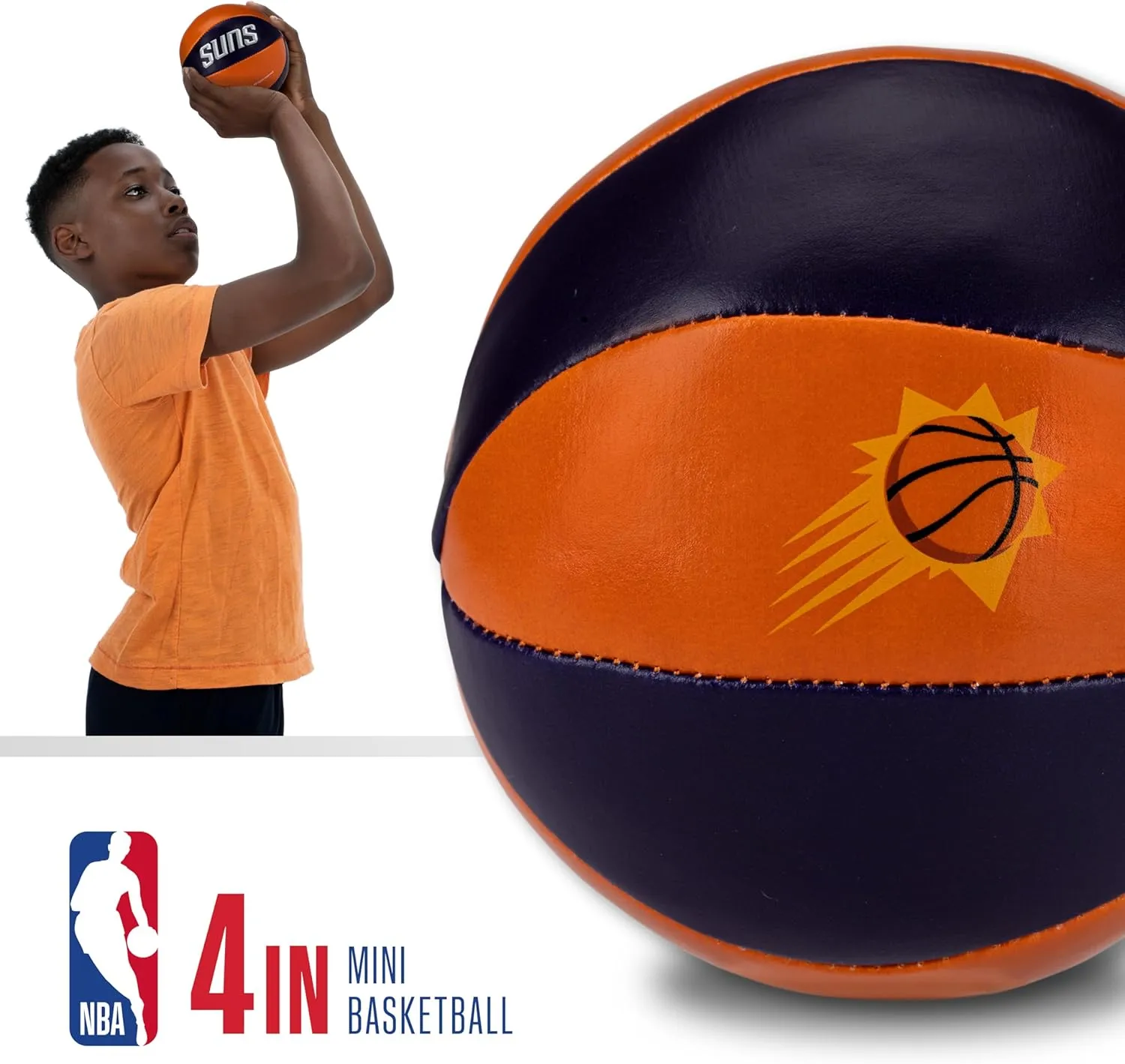 Franklin Sports NBA Toy Basketballs - 2 Pack of Kids Soft Mini Basketballs for Over the Door   Indoor Hoops - NBA Fan Shop Kids Soft Toy Basketballs - (2) Mini Balls Included
