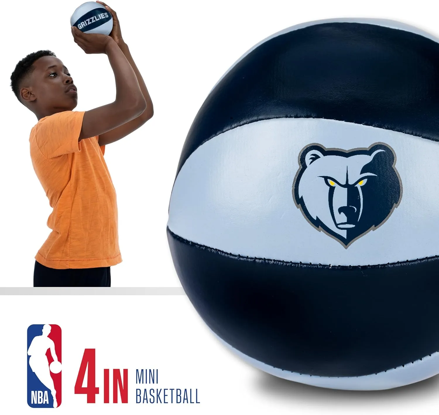 Franklin Sports NBA Toy Basketballs - 2 Pack of Kids Soft Mini Basketballs for Over the Door   Indoor Hoops - NBA Fan Shop Kids Soft Toy Basketballs - (2) Mini Balls Included
