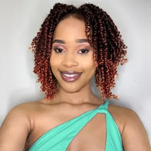 Fulcrum Passion Twist Crochet Hair 8 Inch, 9 Packs Pre Looped Passion Twist Hair, Pre-Twisted Passion Twist Crochet Hair For Black Women (8Inch (Pack of 9), T350#)