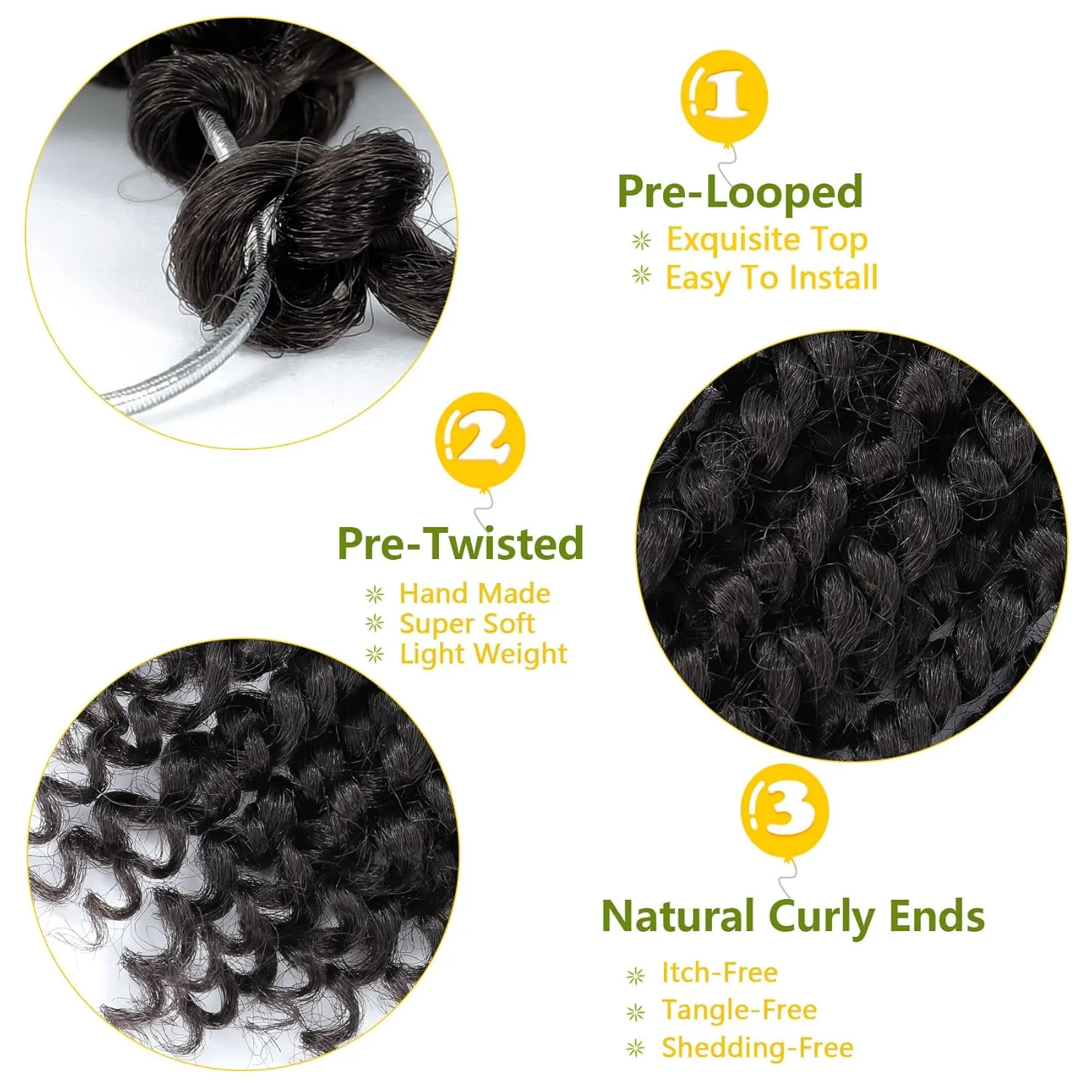 Fulcrum Passion Twist Hair 8 Inch, 8 Packs Passion Twist Crochet Hair for Black Women, Prelooped Crochet Twist Hair with Curly Ends (8Inch, 4#)