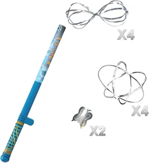 Fun Fly Stick Electric Static Wand Science Kit Education Toys Magic Levitation Wand 10 Flying Shapes Suspension Stick Learning Toys