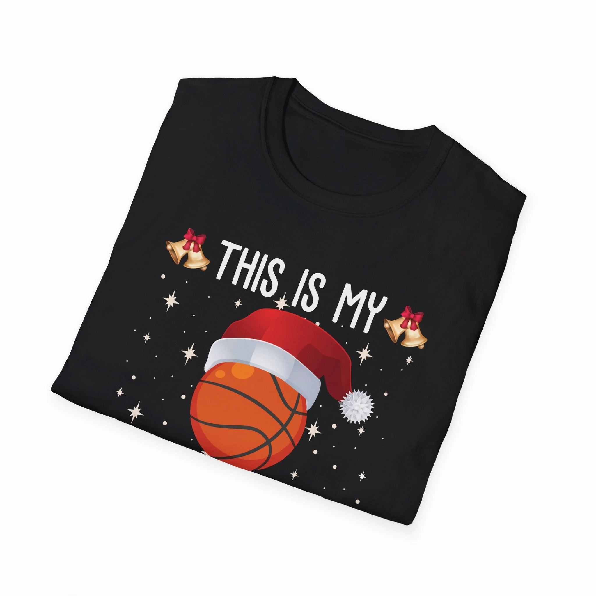 Funny This Is My Christmas Pajama Shirt Basketball Xmas Christmas T-Shirt Men Women