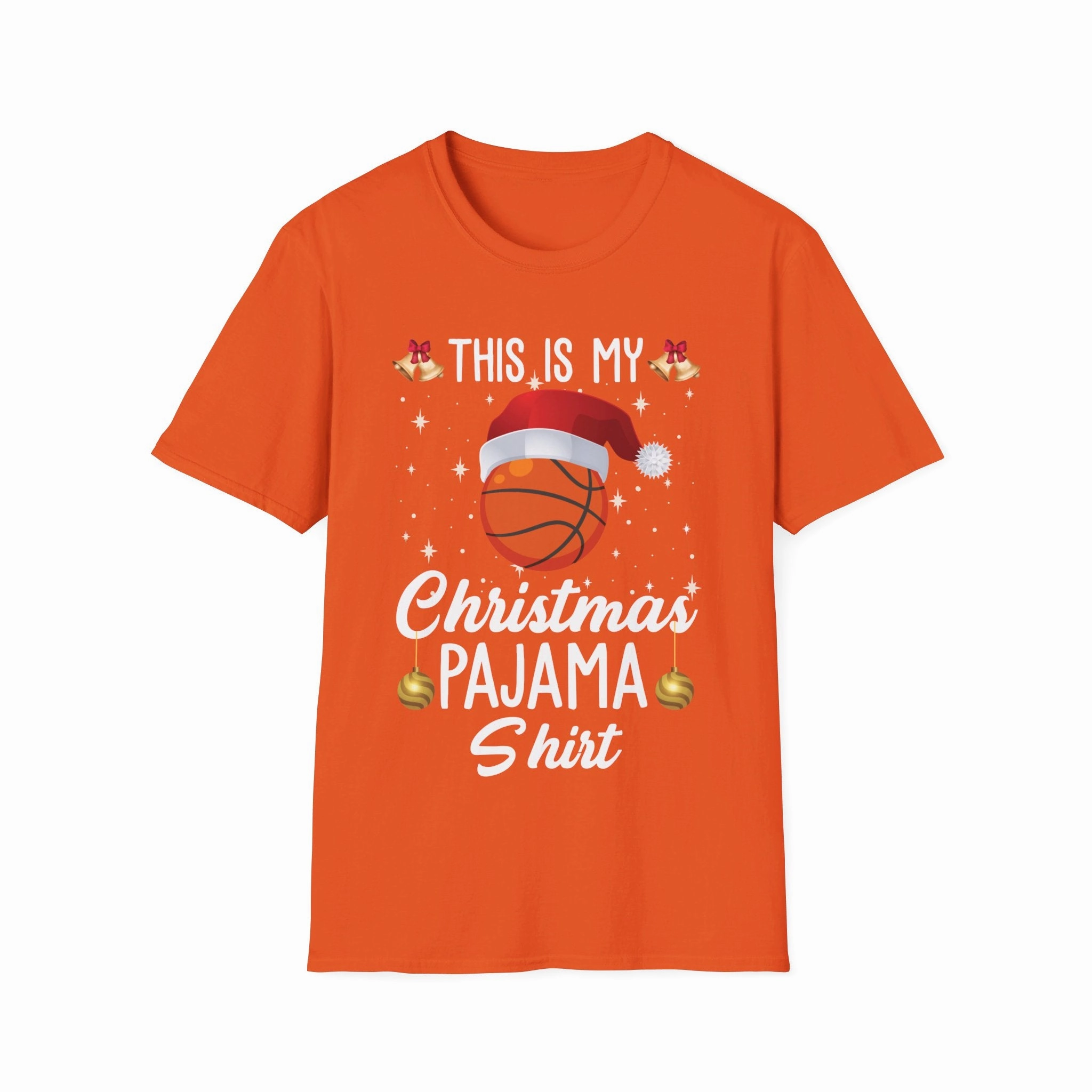 Funny This Is My Christmas Pajama Shirt Basketball Xmas Christmas T-Shirt Men Women