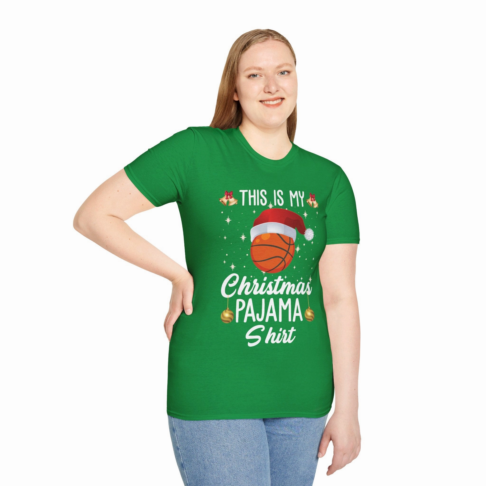 Funny This Is My Christmas Pajama Shirt Basketball Xmas Christmas T-Shirt Men Women