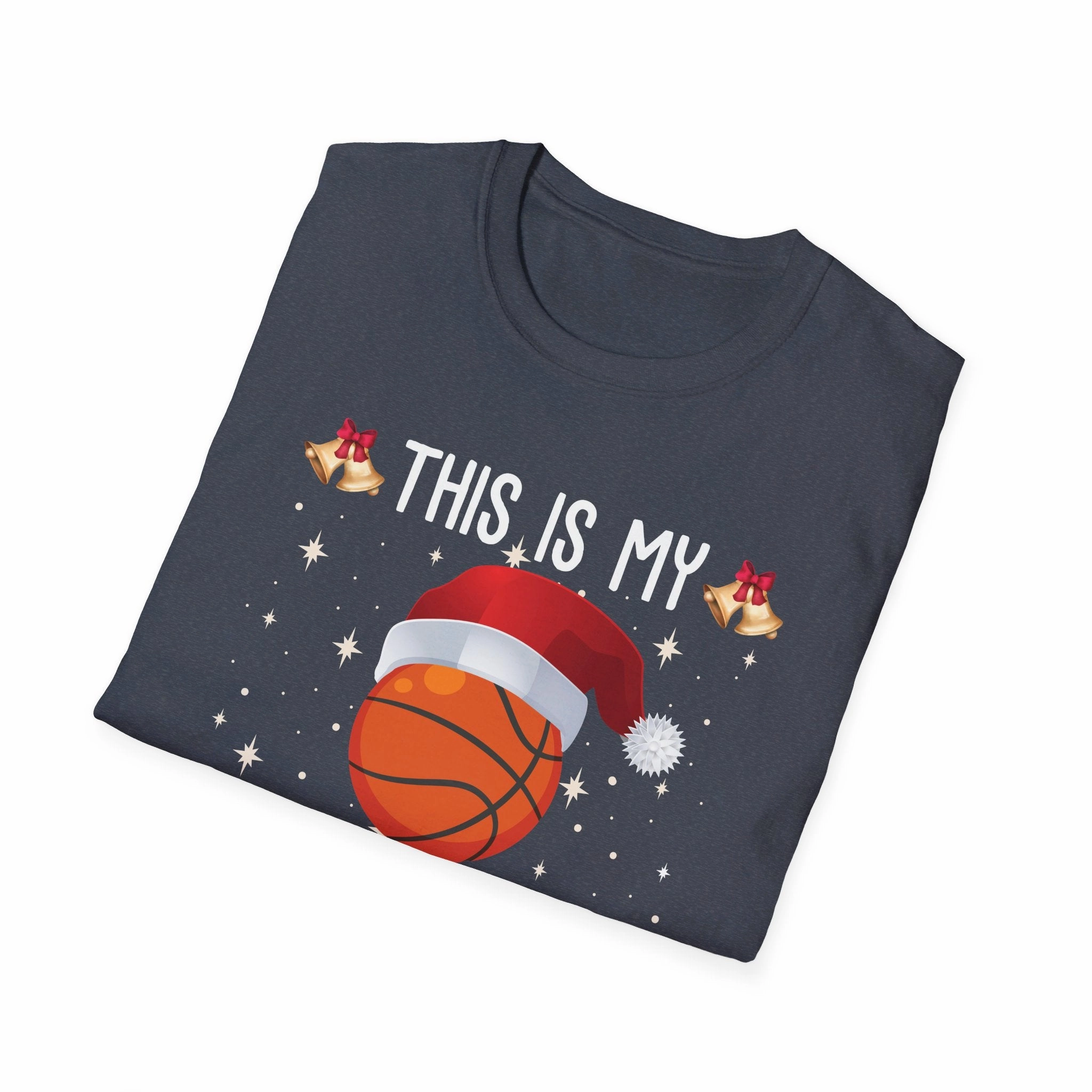 Funny This Is My Christmas Pajama Shirt Basketball Xmas Christmas T-Shirt Men Women