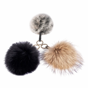FUR BALL KEY-RING