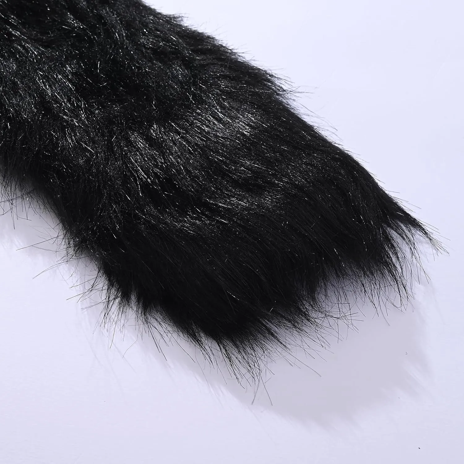 Furry Costume Cosplay Set For Women 3d Toe Beans Gloves Cat Tail Clip Ears Leg Warmers Fluffy Party Toys For Gift…