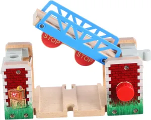 GALPADA Lifting Bridge for Wooden Train Interactive Railway Accessory for Enhances Play with Track Integration Stimulates Critical Thinking and Problem Solving Wooden Train Railway Part