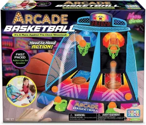 Game Zone Arcade Basketball - Fast-paced and Interactive Tabletop Multiplayer Game for Ages 6  - Combines Skill & Hand-Eye Coordination - Perfect for Both Indoor and Outdoor Use