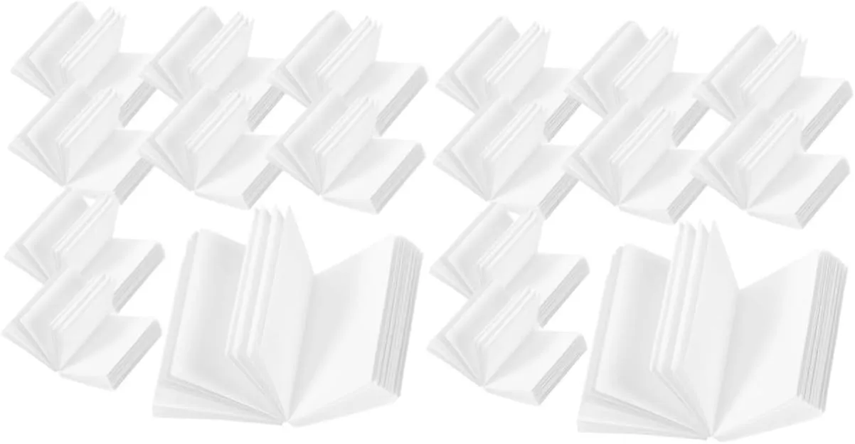Garneck 2sets 60pcs Mini Blank Doll House Books DIY Decoration Accessories for Dollhouse Creative Friends Easy to Paint and Compact for Home and Desktop Decor 60pcs*2