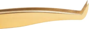 GEM Volume Boot Tweezer by SoCal Beauty - Professional Lash Extension Tweezers for Volume Fans, Gold Precision Boot Tweezers with mm Measurement - Lash Artist Essential Tool