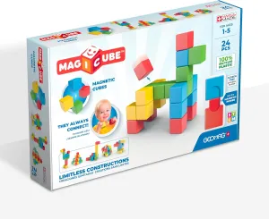 Geomag Magnet Blocks, Plastic Toy Magnets for Kids, Ideal for Indoor Recess Games for Classroom, Kids Ages 1-3, Large Magnetic Blocks for Ages 4-8, with Safe Magnetics Design.
