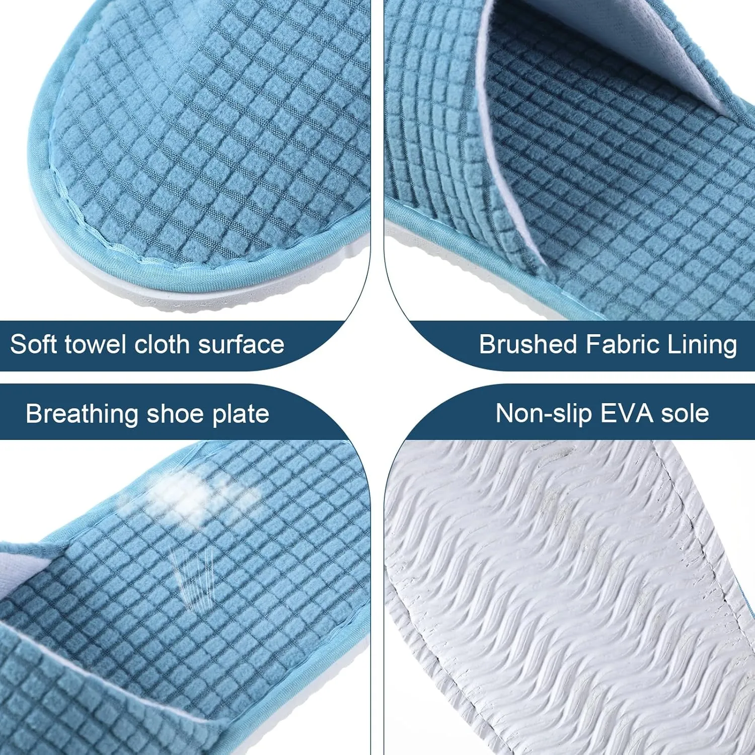 Geyoga 24 Pairs House Slipper for Guest Washable Reusable Soft Non Slip Disposable Slipper for Travel Hotel Spa Wedding Party Shoeless Home Coral Fleece