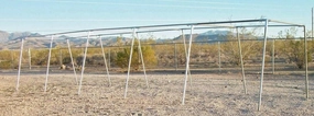 Golden Valley Tools & Tarps 50’ Baseball Softball Slant Leg Trapezoid Batting Pitching Cage - 3/4" Frame Fittings Only - Pipe NOT Included