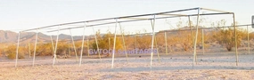 Golden Valley Tools & Tarps 60’ Baseball Softball Slant Leg Trapezoid Batting Pitching Cage - 1" Frame Fittings Only - Pipe NOT Included