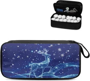 Golf Ball Bag Pouch, Golf Essentials Accessory Bag, Golf Valuables Pouch Golf Gifts for Men Golf Accessories Case Bag