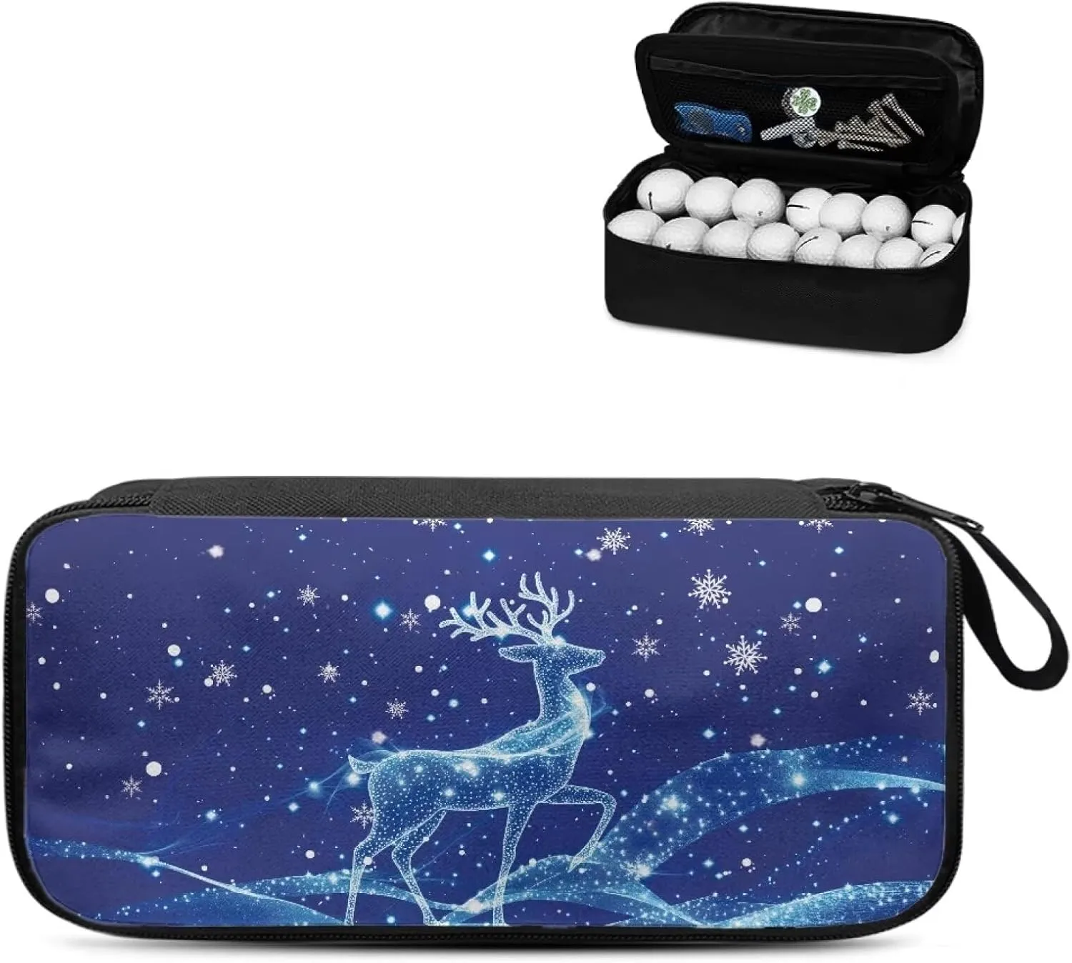 Golf Ball Bag Pouch, Golf Essentials Accessory Bag, Golf Valuables Pouch Golf Gifts for Men Golf Accessories Case Bag