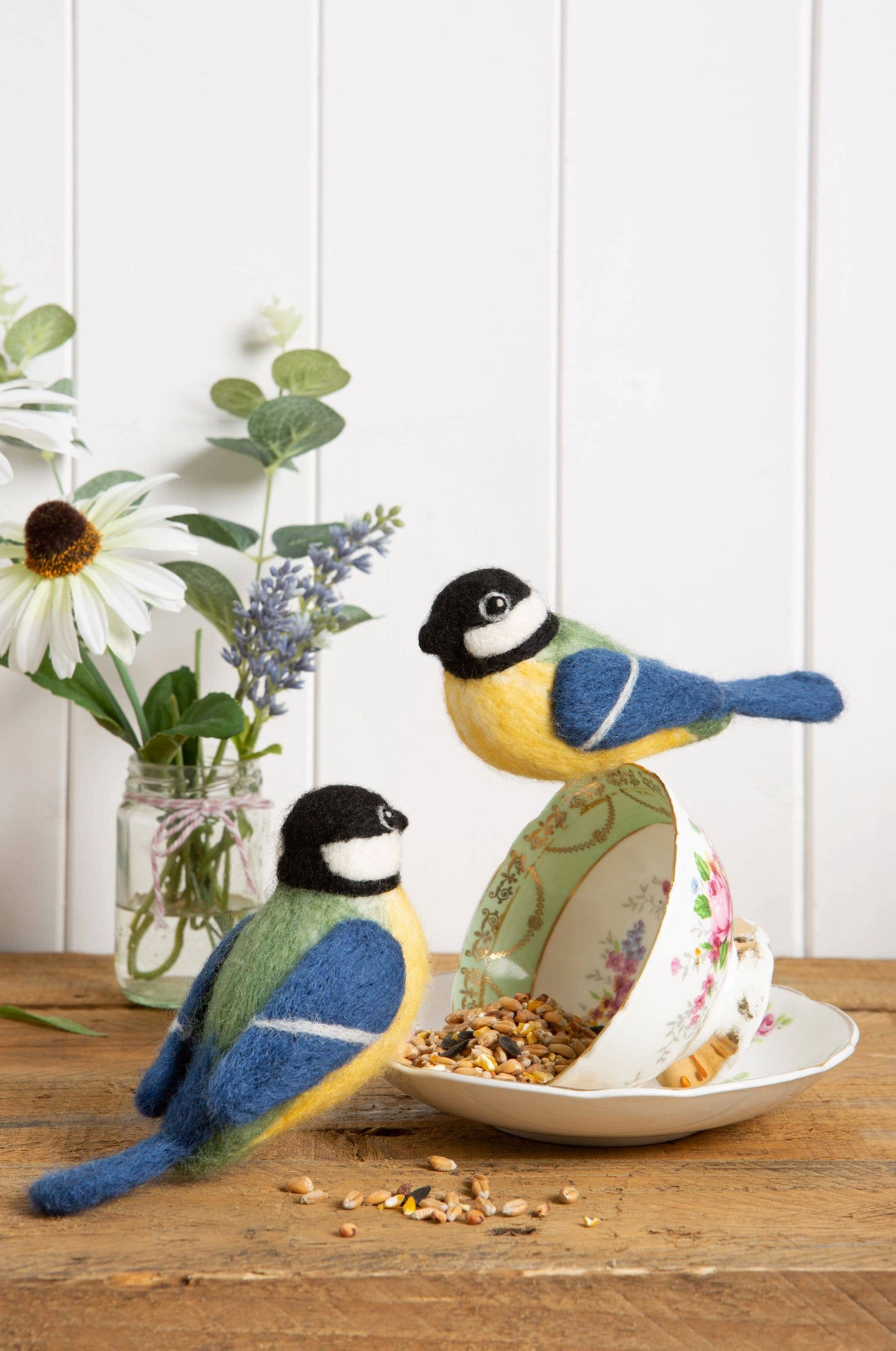Great Tits Needle Felting Kit | Beginner Craft Kit