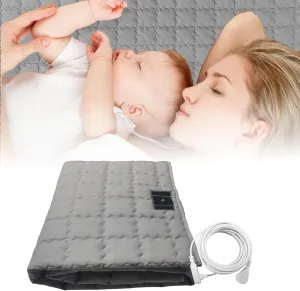 Grounding Mat Cotton Bed Pad Silver Fiber Quilted Grounded Play Mat 34.2x50 in Earth Connected Cloud Bedding with Cord