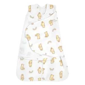 HALO Micro-Fleece Sleepsack Swaddle, 3-Way Adjustable Wearable Blanket, TOG 3.0, Sunshine Winnie, Small, 3-6 Months