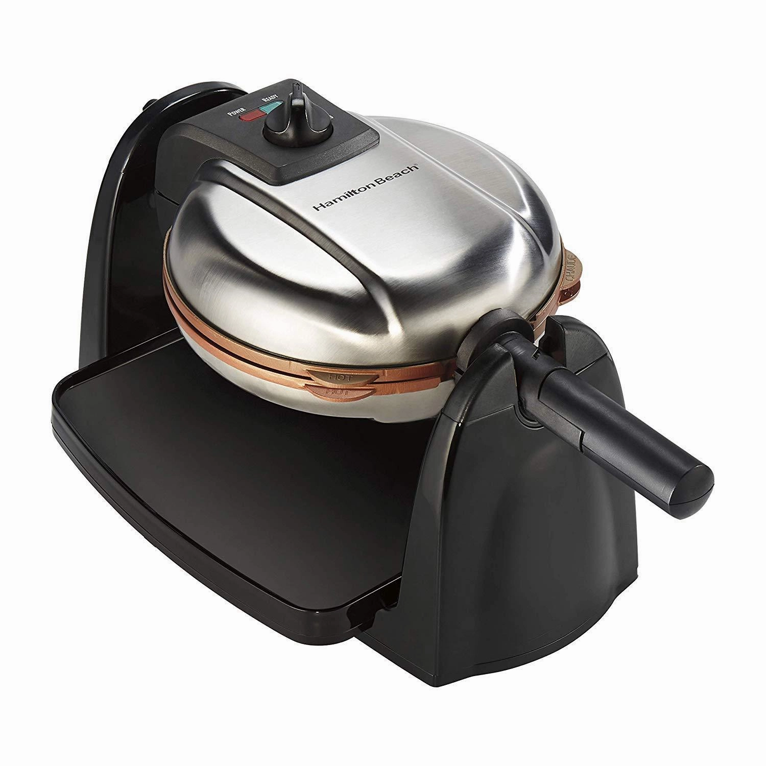 Hamilton Beach Flip Belgian Waffle Maker with Removable Plates (26030)