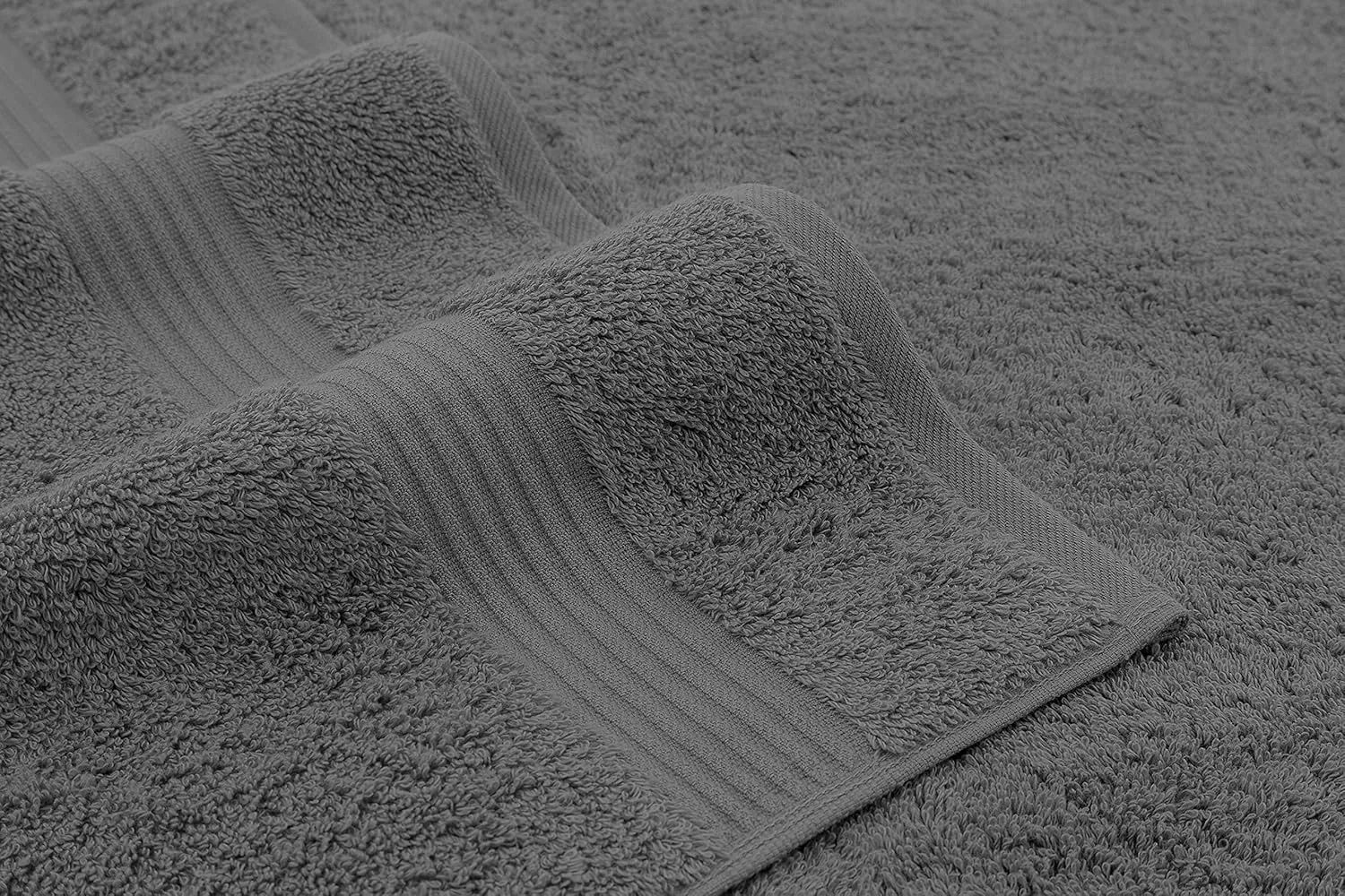 Hand Towels for Bathroom Set of 4, 100% Cotton Turkish Hand Towel Sets Clearance Prime, Soft Hand Face Towels, Dark Gray Hand Towels