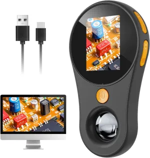 Handheld Digital Microscope for Kids Adults, SKYBASIC 500X Coin Microscopes Magnifying Glass, 2" Screen Portable Pocket Soldering Microscope Camera, Children Science Educational Fun Birthday Gift Toys
